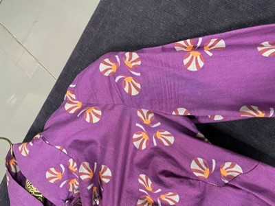 Lot 118 - A group of Biba clothing in shades of purple and brown, 1960s-1970s