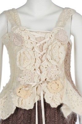 Lot 203 - A Comme des Garçons Tao Kurihara knitted and crocheted ensemble, Spring-Summer 2006