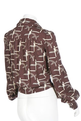 Lot 117 - A good group of Biba in shades of apple-green and brown, 1960s-1970s