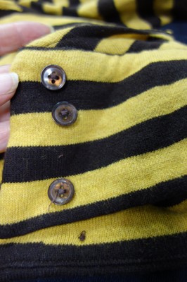 Lot 122 - A good Biba striped wool-jersey two-piece ensemble, early 1970s
