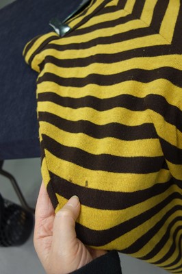 Lot 122 - A good Biba striped wool-jersey two-piece ensemble, early 1970s