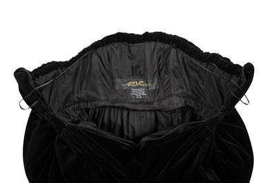 Lot 352 - An Antony Price black velvet evening gown, 1988