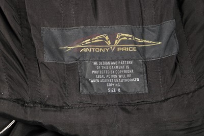 Lot 352 - An Antony Price black velvet evening gown, 1988