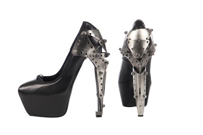 Lot 430 - A rare pair of Alexander McQueen 'Shipwreck' ballet shoes, 'Plato's Atlantis' collection, Spring-Summer 2010