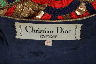 Lot 321 - A Marc Bohan for Christian Dior chinoiserie lamé jacket, probably Autumn-Winter 1975-76
