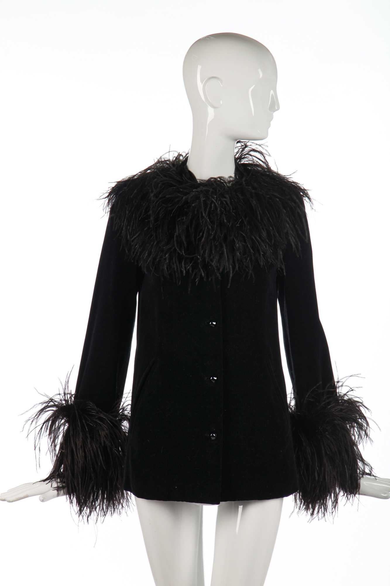 Lot 403 - An Yves Saint Laurent black velvet jacket, 1990s
