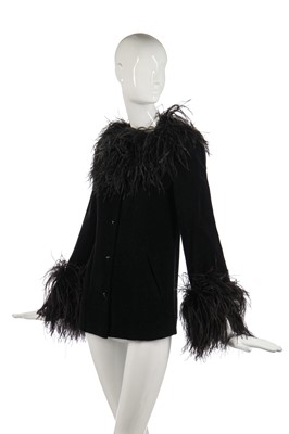 Lot 403 - An Yves Saint Laurent black velvet jacket, 1990s