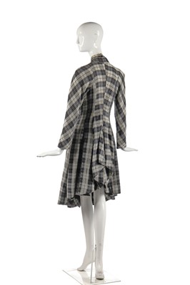 Lot 375 - A rare John Galliano tartan cotton dress, 'The Rose' collection, Autumn-Winter 1987-88