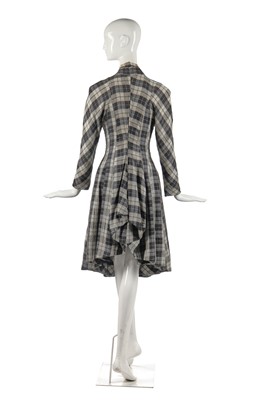 Lot 375 - A rare John Galliano tartan cotton dress, 'The Rose' collection, Autumn-Winter 1987-88