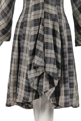 Lot 375 - A rare John Galliano tartan cotton dress, 'The Rose' collection, Autumn-Winter 1987-88