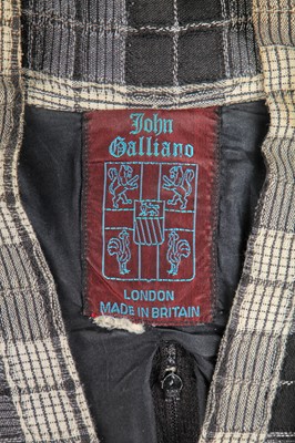 Lot 375 - A rare John Galliano tartan cotton dress, 'The Rose' collection, Autumn-Winter 1987-88