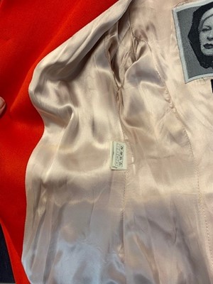 Lot 388 - A Vivienne Westwood fox fur and scarlet wool 'hunt' jacket, 'Storm in a Teacup' collection, Autumn-Winter 1996-97