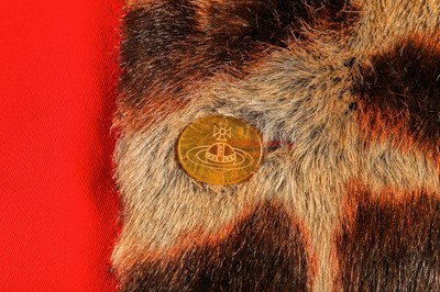 Lot 388 - A Vivienne Westwood fox fur and scarlet wool 'hunt' jacket, 'Storm in a Teacup' collection, Autumn-Winter 1996-97