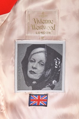 Lot 388 - A Vivienne Westwood fox fur and scarlet wool 'hunt' jacket, 'Storm in a Teacup' collection, Autumn-Winter 1996-97