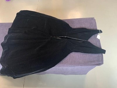 Lot 237 - A black velvet cocktail dress, probably Pierre Balmain, circa 1955