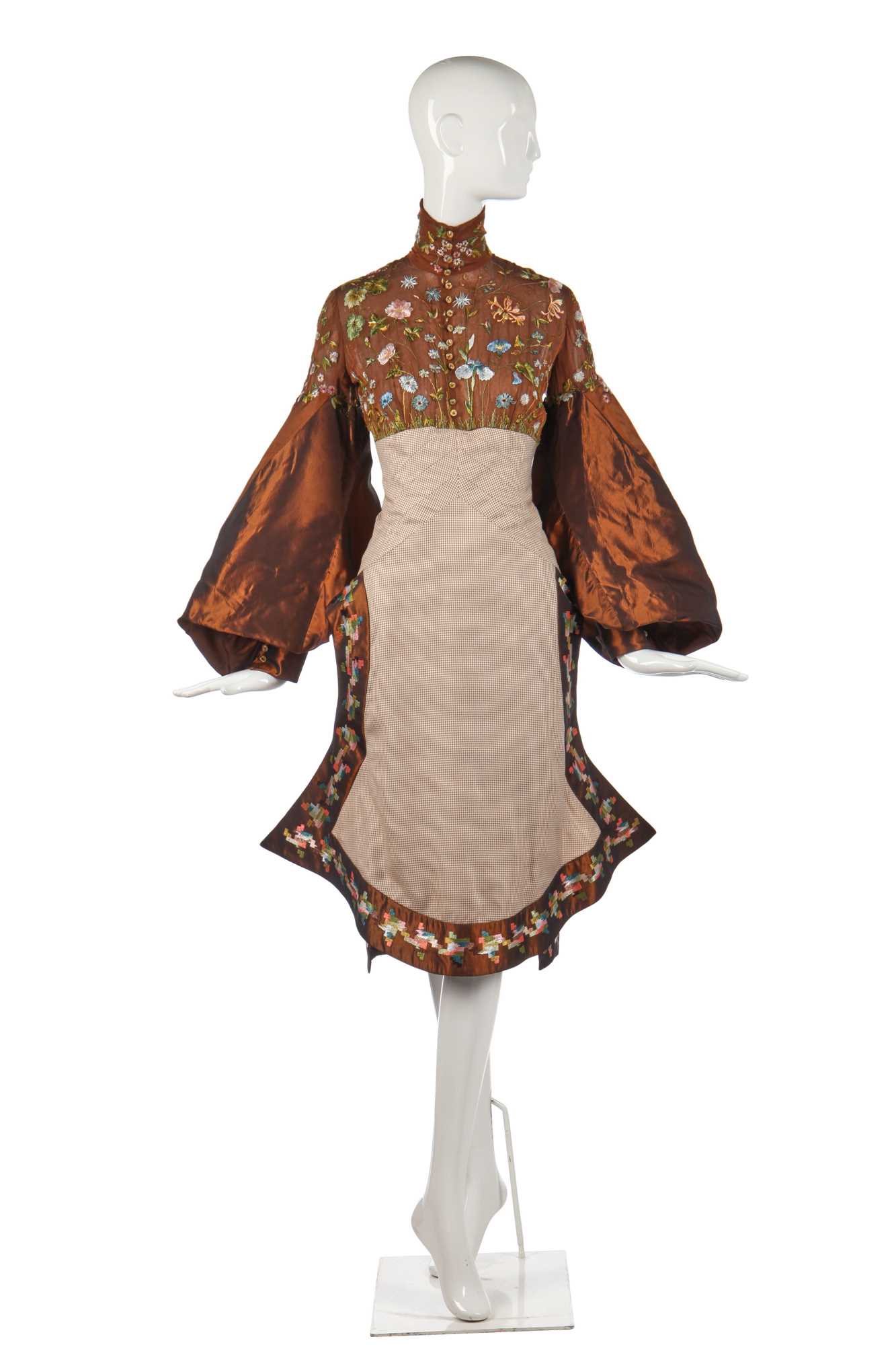 Lot 410 - A Givenchy haute couture by Alexander McQueen wild flower embroidered gown, Autumn-Winter 1999-2000