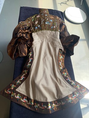 Lot 410 - A Givenchy haute couture by Alexander McQueen wild flower embroidered gown, Autumn-Winter 1999-2000