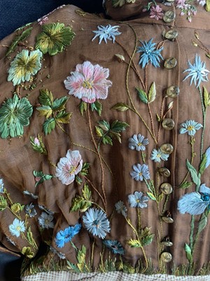 Lot 410 - A Givenchy haute couture by Alexander McQueen wild flower embroidered gown, Autumn-Winter 1999-2000