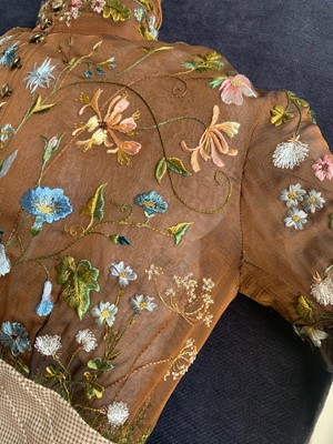 Lot 410 - A Givenchy haute couture by Alexander McQueen wild flower embroidered gown, Autumn-Winter 1999-2000
