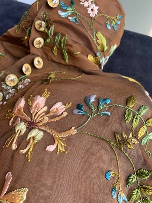 Lot 410 - A Givenchy haute couture by Alexander McQueen wild flower embroidered gown, Autumn-Winter 1999-2000