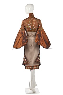 Lot 410 - A Givenchy haute couture by Alexander McQueen wild flower embroidered gown, Autumn-Winter 1999-2000