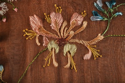 Lot 410 - A Givenchy haute couture by Alexander McQueen wild flower embroidered gown, Autumn-Winter 1999-2000