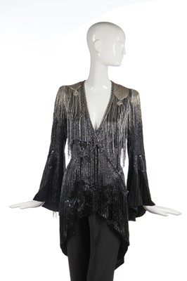 Lot 401 - A Jean-Louis Scherrer by Stéphane Rolland beaded evening jacket, Autumn-Winter 1997-98
