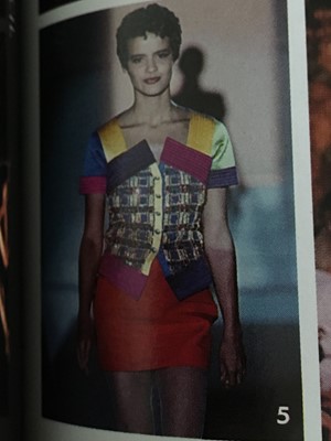Lot 400 - A Gianni Versace printed silk two-piece ensemble, probably Spring-Summer 1991