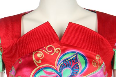 Lot 400 - A Gianni Versace printed silk two-piece ensemble, probably Spring-Summer 1991
