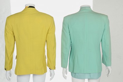 Lot 196 - Two Thierry Mugler men's wool-crêpe jackets, 1980s-early 1990s