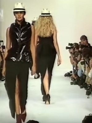 Lot 376 - A rare John Galliano showpiece padded waistcoat, 'Honcho Woman', Spring-Summer 1991