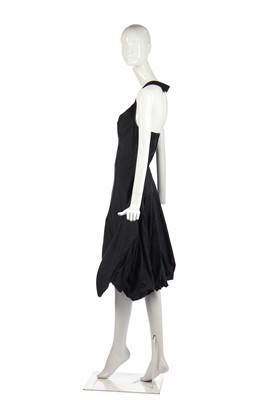 Lot 412 - An Alexander McQueen black faille and damask dress, 'Dance of the Twisted Bull' collection, Spring-Summer 2002