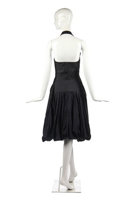 Lot 412 - An Alexander McQueen black faille and damask dress, 'Dance of the Twisted Bull' collection, Spring-Summer 2002