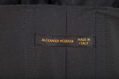 Lot 412 - An Alexander McQueen black faille and damask dress, 'Dance of the Twisted Bull' collection, Spring-Summer 2002