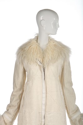 Lot 417 - An Alexander McQueen patchworked coat, 'Scanners', Autumn-Winter, 2003-04