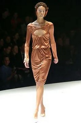 Lot 421 - Two silk jersey cocktail dresses, 'Pantheum as Lecum' collection, Autumn-Winter 2004-05