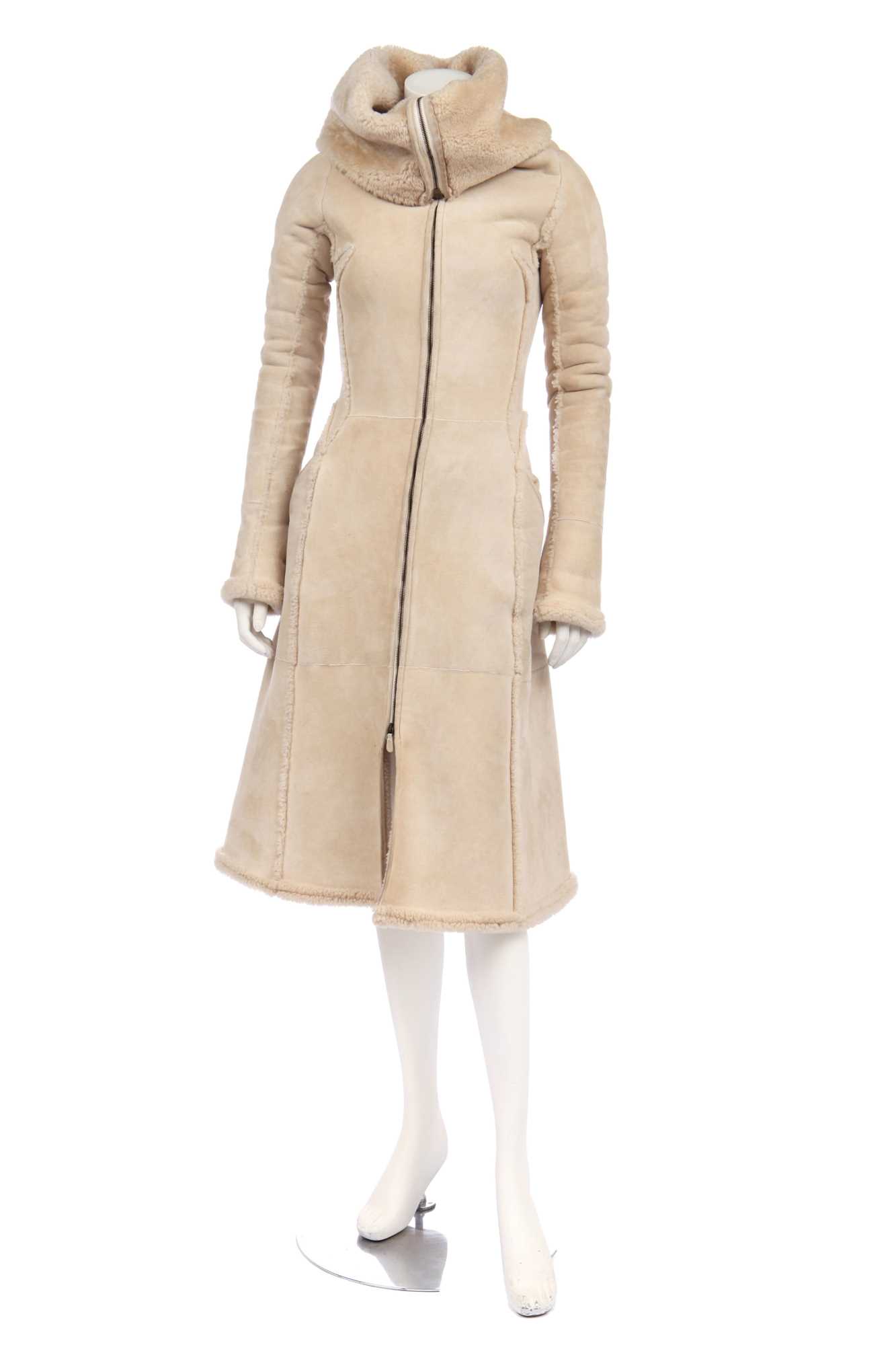Lot 124 - An Alexander McQueen sheepskin coat,  'Pantheum as Lecum' collection, Autumn-Winter 2004-05