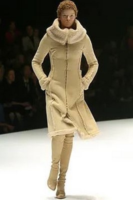 Lot 124 - An Alexander McQueen sheepskin coat,  'Pantheum as Lecum' collection, Autumn-Winter 2004-05