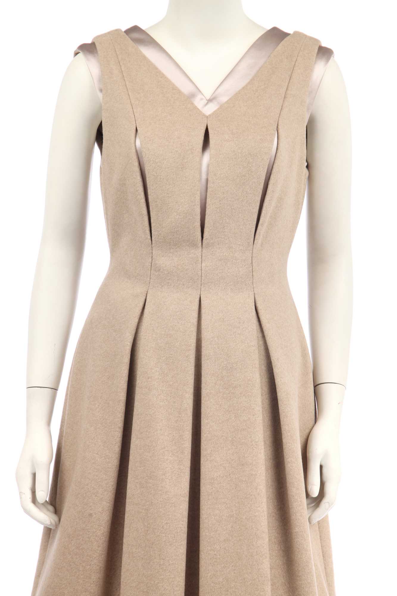 Lot 125 - An Alexander McQueen camel cashmere dress, 'Pantheum as Lecum' collection, Autumn-Winter 2004-05