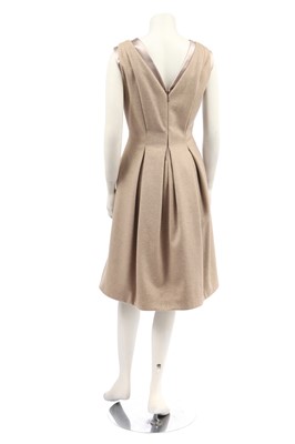 Lot 125 - An Alexander McQueen camel cashmere dress, 'Pantheum as Lecum' collection, Autumn-Winter 2004-05