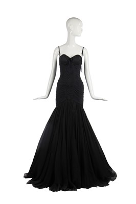 Lot 422 - An Alexander McQueen black chiffon ball gown, 'The Man Who Knew Too Much', Autumn-Winter 2005-06