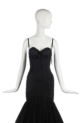Lot 422 - An Alexander McQueen black chiffon ball gown, 'The Man Who Knew Too Much', Autumn-Winter 2005-06