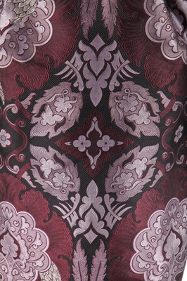 Lot 424 - An Alexander McQueen purple brocaded dress, 'Widows of Culloden' collection, Autumn-Winter 2006-07