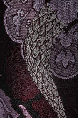 Lot 424 - An Alexander McQueen purple brocaded dress, 'Widows of Culloden' collection, Autumn-Winter 2006-07