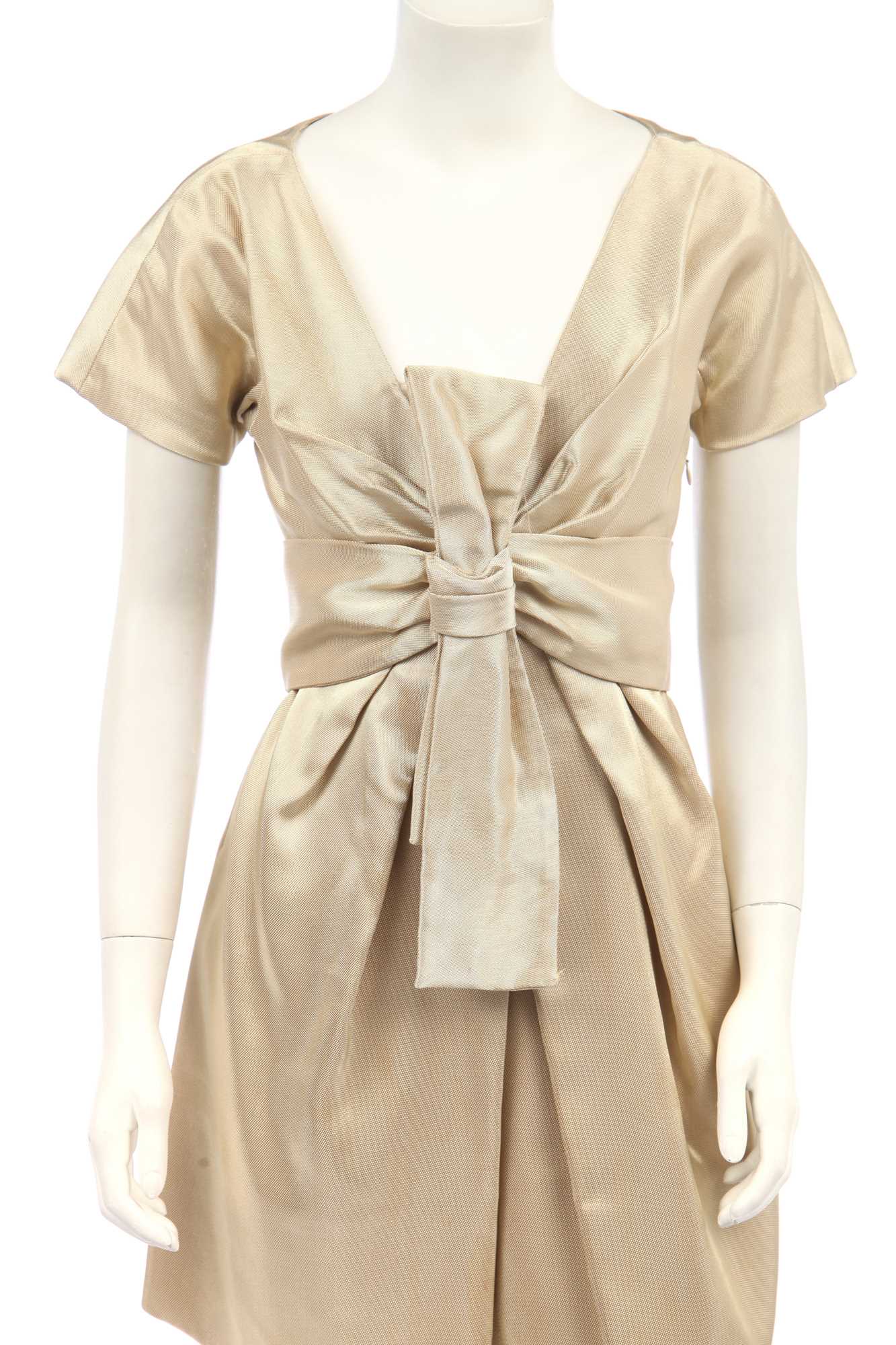 Lot 118 - An Alexander McQueen gold cocktail dress, 'The Man Who Knew Too Much', commercial collection, Autumn-Winter 2005-06
