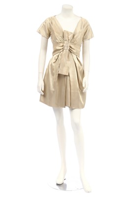 Lot 118 - An Alexander McQueen gold cocktail dress, 'The Man Who Knew Too Much', commercial collection, Autumn-Winter 2005-06