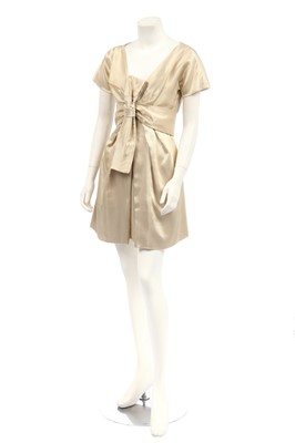 Lot 118 - An Alexander McQueen gold cocktail dress, 'The Man Who Knew Too Much', commercial collection, Autumn-Winter 2005-06