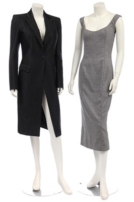 Lot 121 - An Alexander McQueen blue wool suit and assorted separates, 2005-06