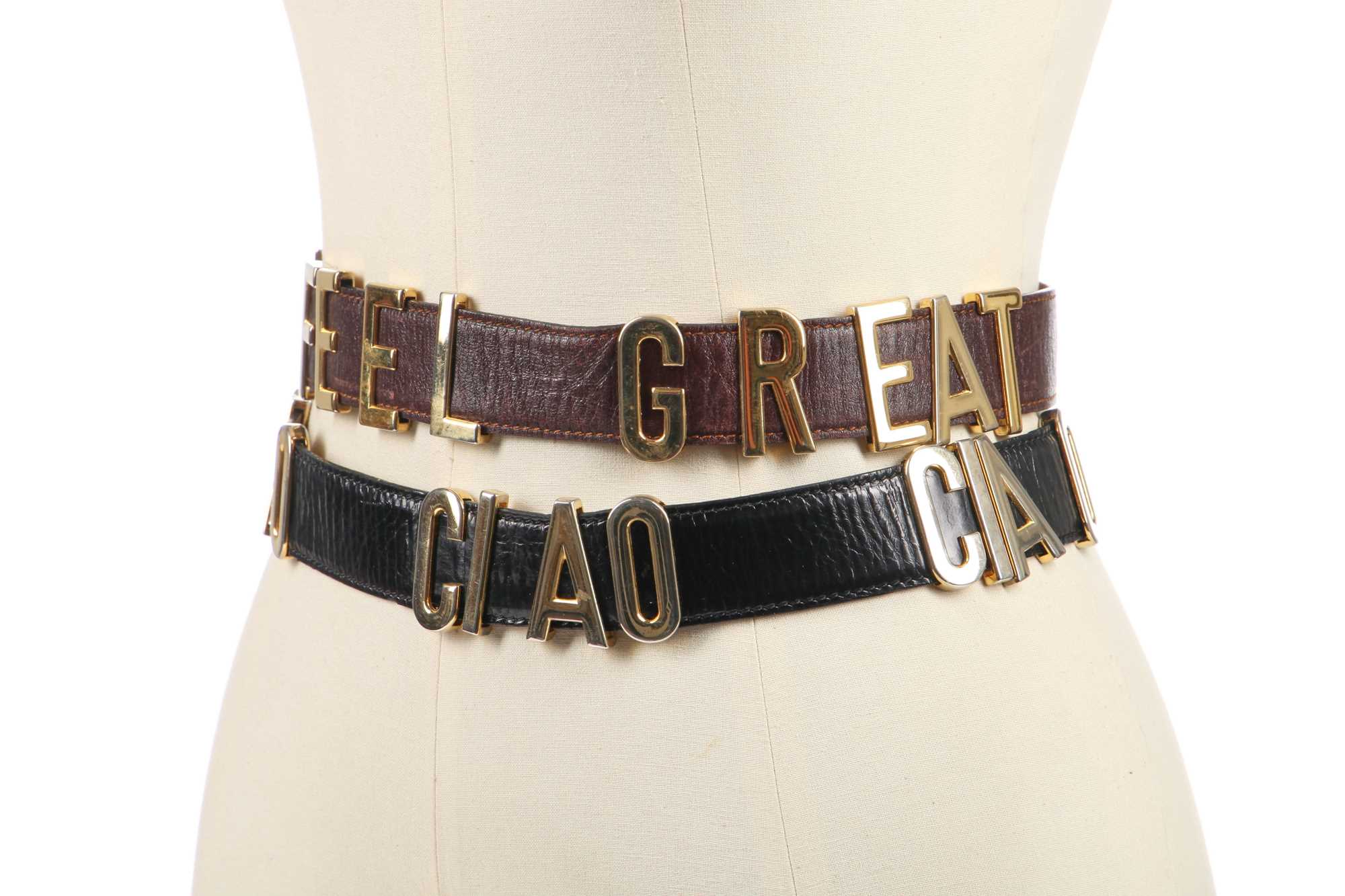 Lot 189 - Seven statement belts, 1980s