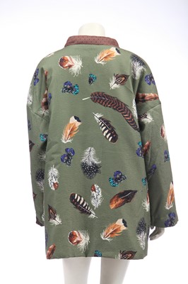 Lot 162 - A feather-printed padded jacket, modern